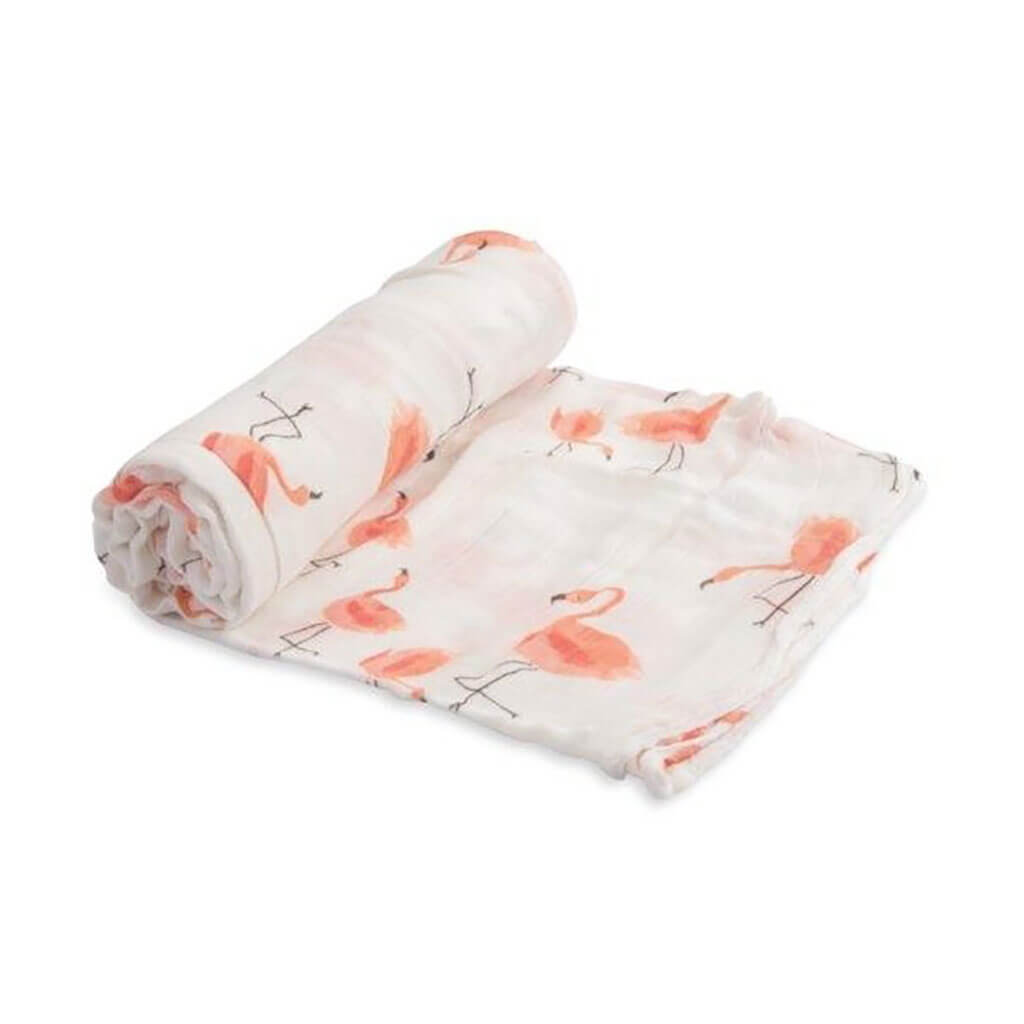 Little Unicorn Deluxe Muslin Swaddle Single Pink Ladies