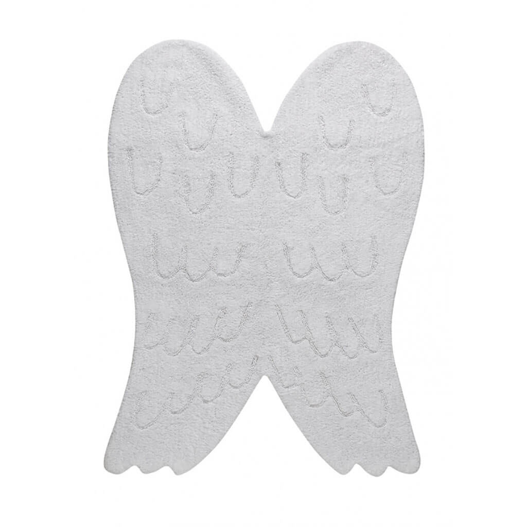 Wings Silhouette Rug White