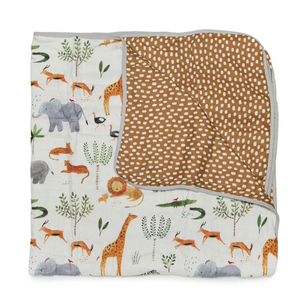 Muslin Quilt Blanket Safari Jungle