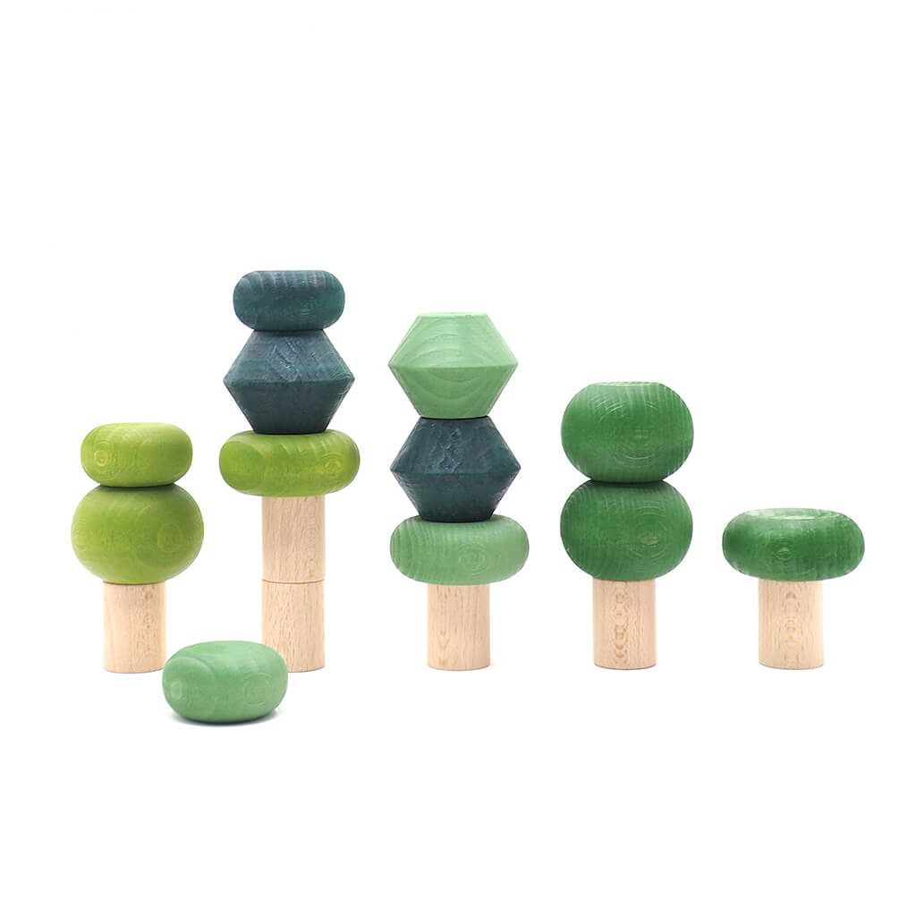 Wooden Stacking Trees Summer