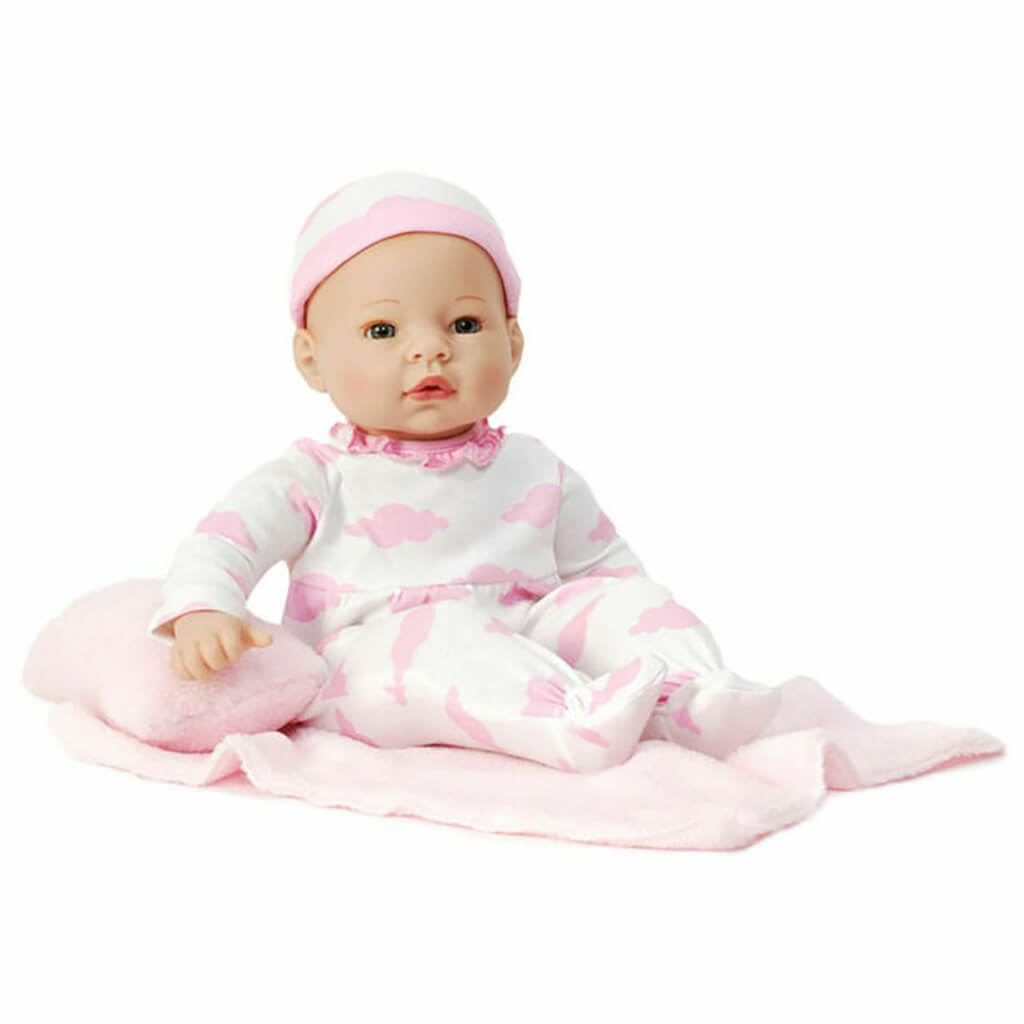 Newborn Baby Doll Pink Cloud Light Skin