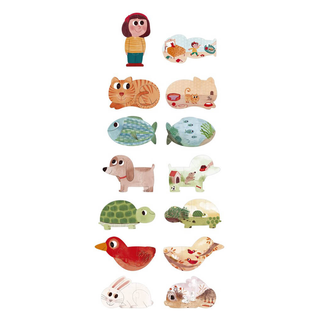 I Love My Pets 21 pieces Puzzle