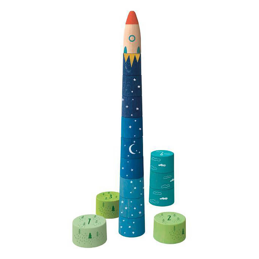 Wooden Stacking Game Up to the Stars 16 pieces