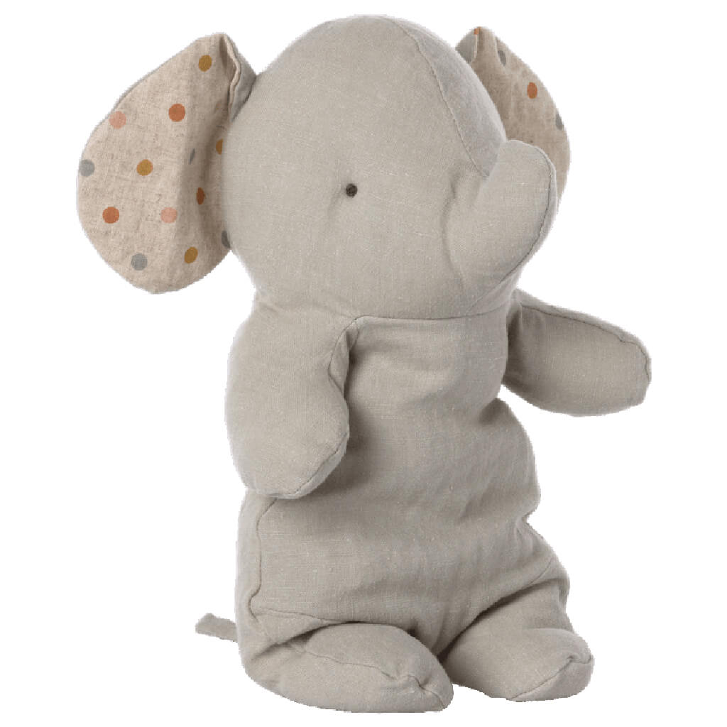 Maileg Safari Friends Medium Elephant Plush Toy Grey