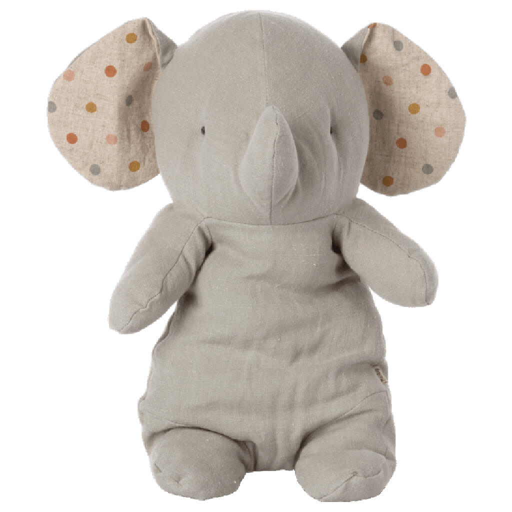 Maileg Safari Friends Medium Elephant Plush Toy Grey