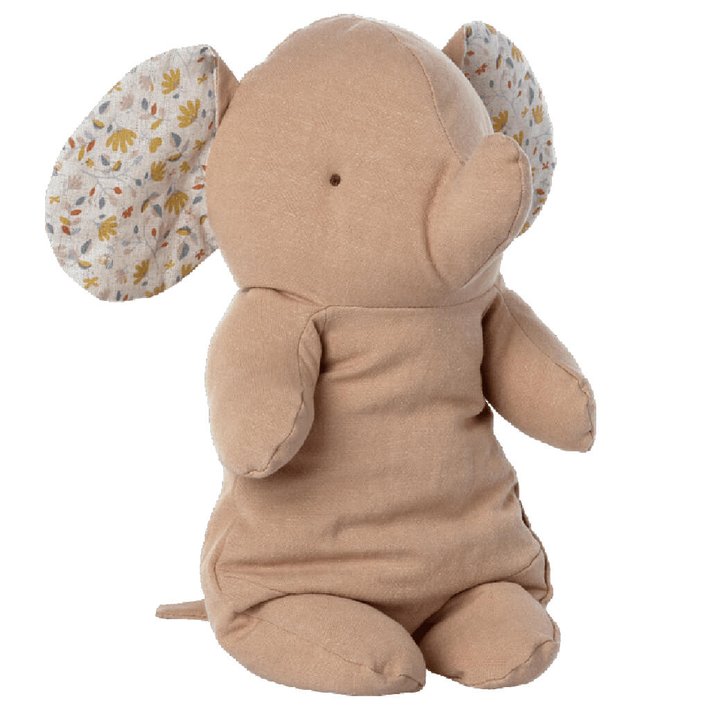 Maileg Safari Friends Medium Elephant Plush Toy Powder