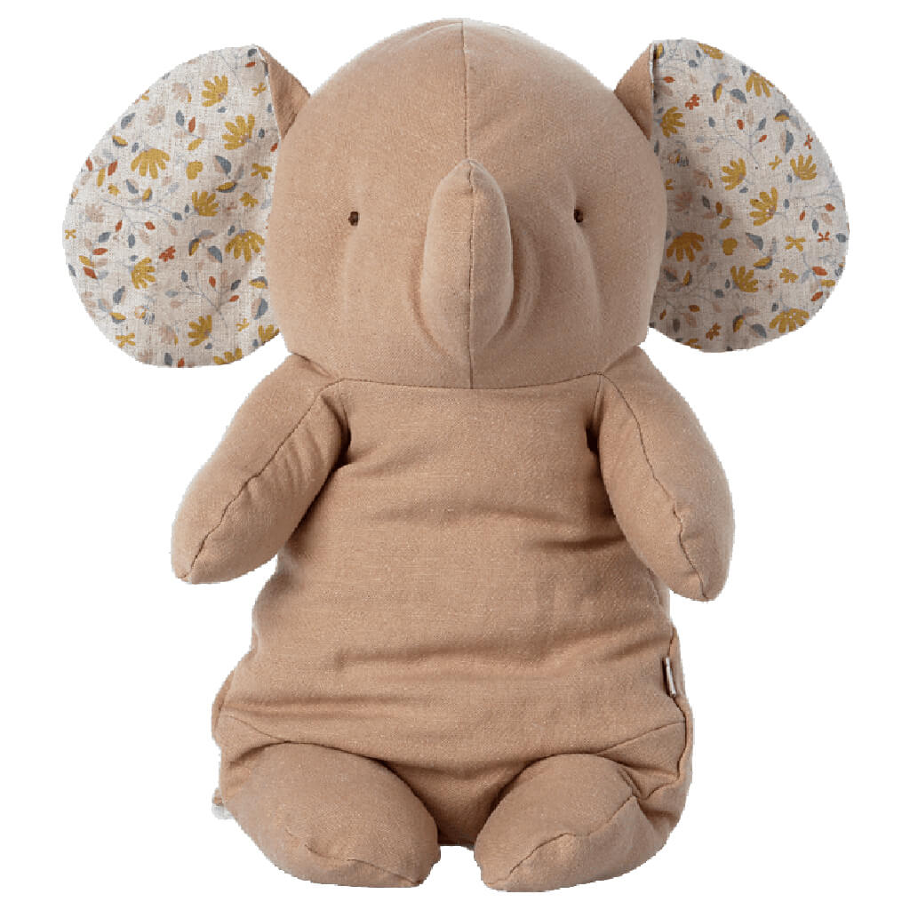 Maileg Safari Friends Medium Elephant Plush Toy Powder