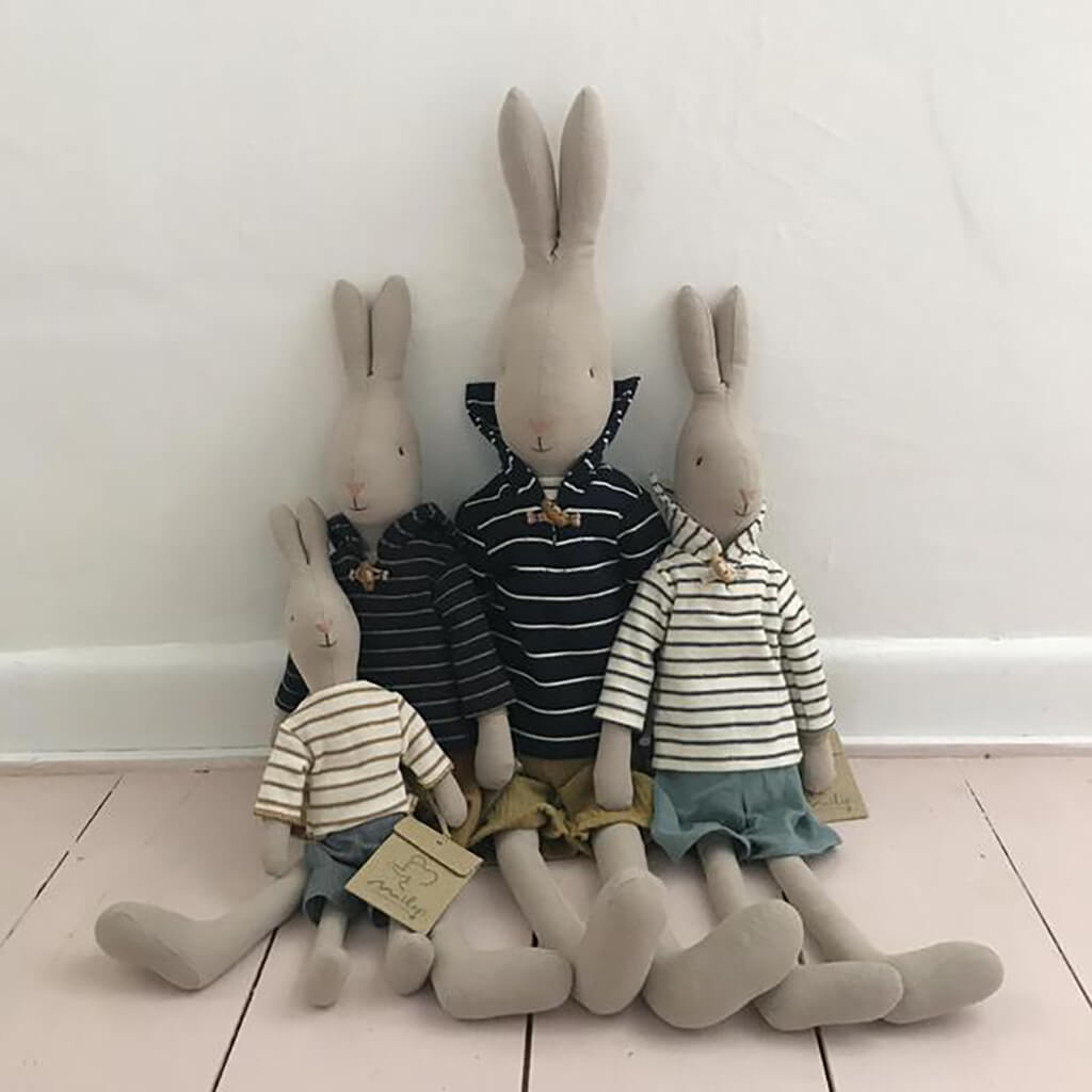 Maileg Sailor Rabbit Plush Toy Size 5 Navy