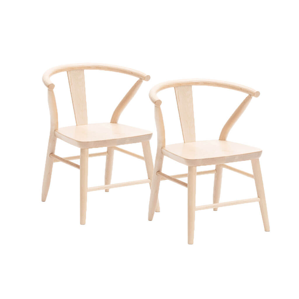 Milton & Goose Crescent Chair Set Natural