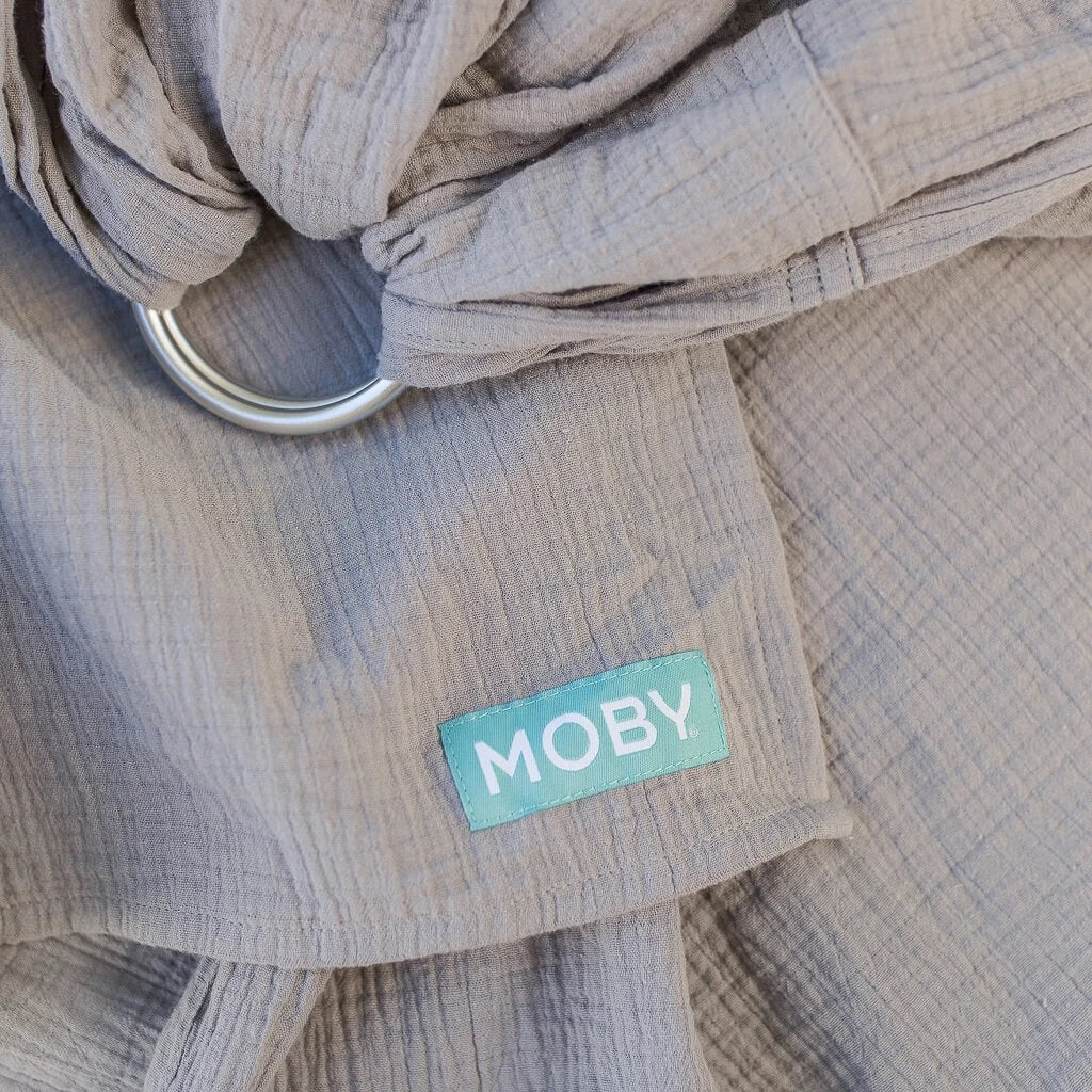 Moby Ring Sling Baby Carrier Pewter