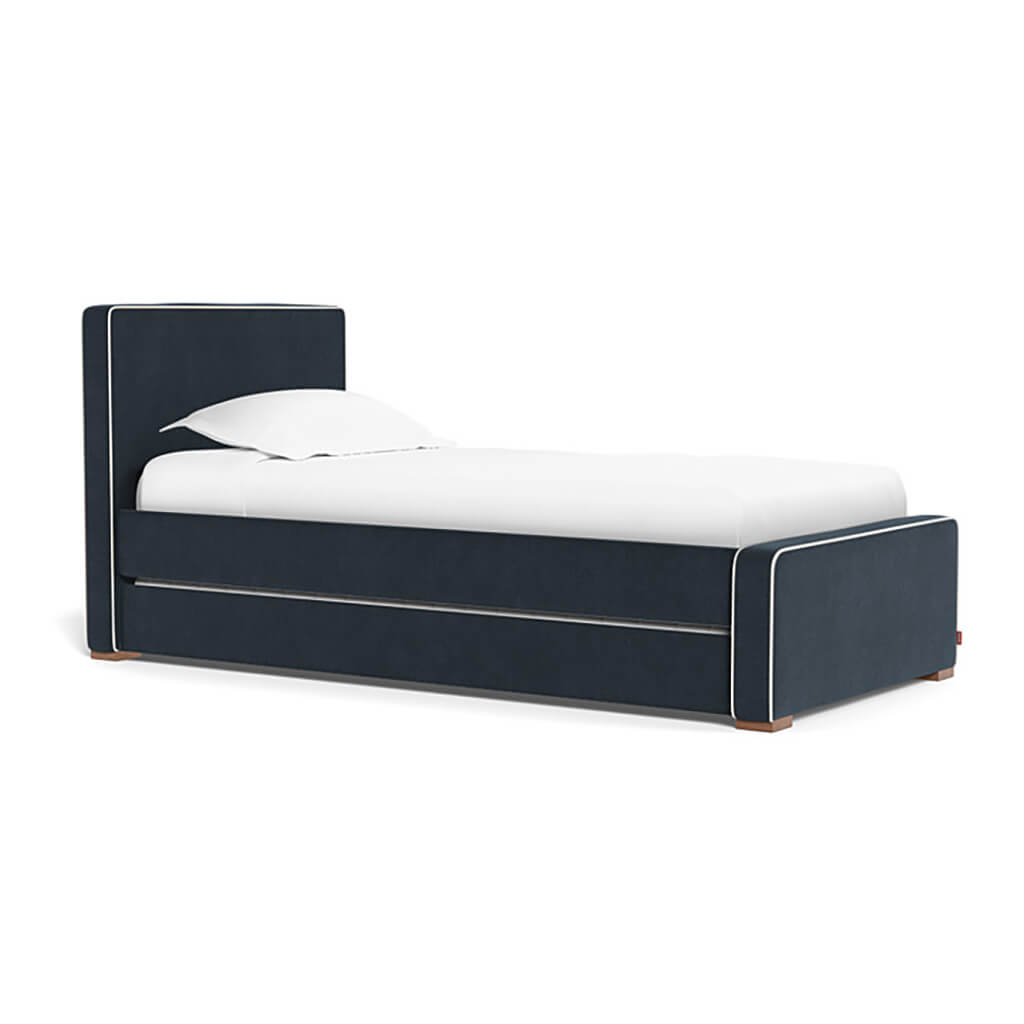 Dorma Twin Bed with Trundle and Trundle Mattress Deep Navy