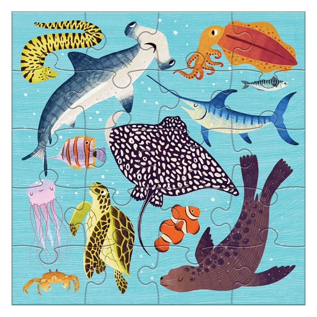 Magnetic Puzzle Land & Sea Animals