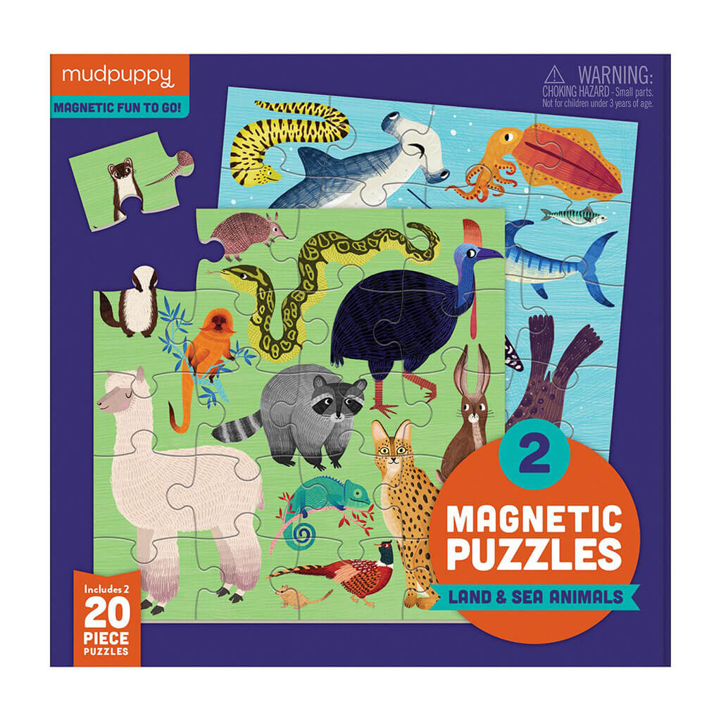 Magnetic Puzzle Land & Sea Animals