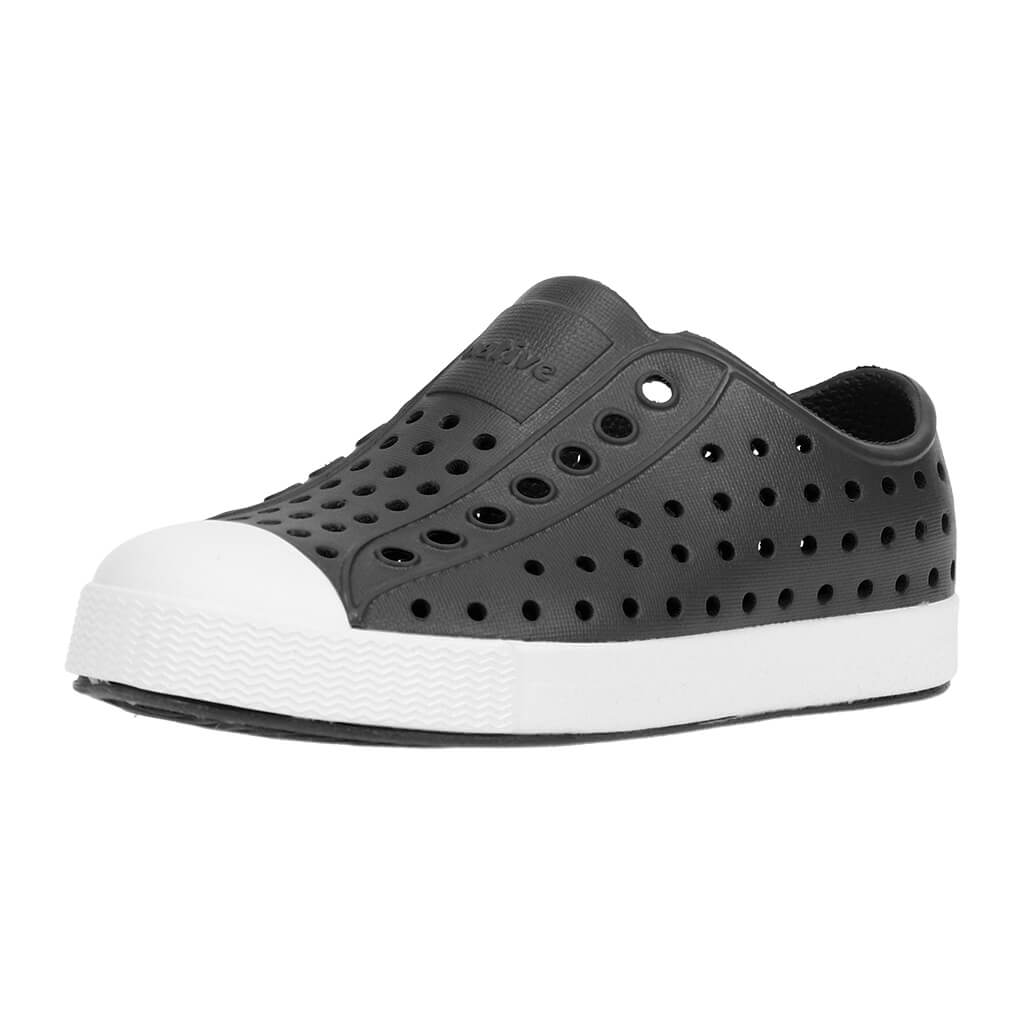 Native Jefferson Shoes Jiffy Black/Shell White