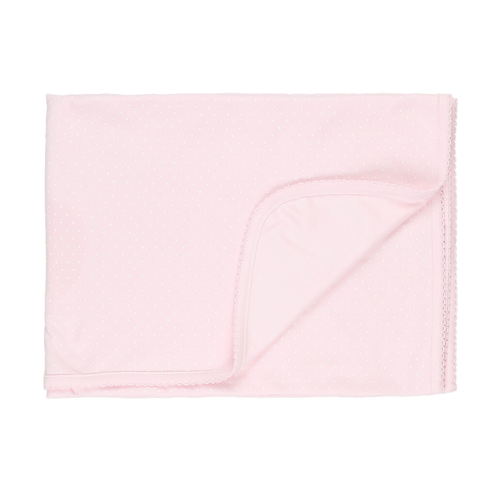 Dots Basic Blanket Pink/White