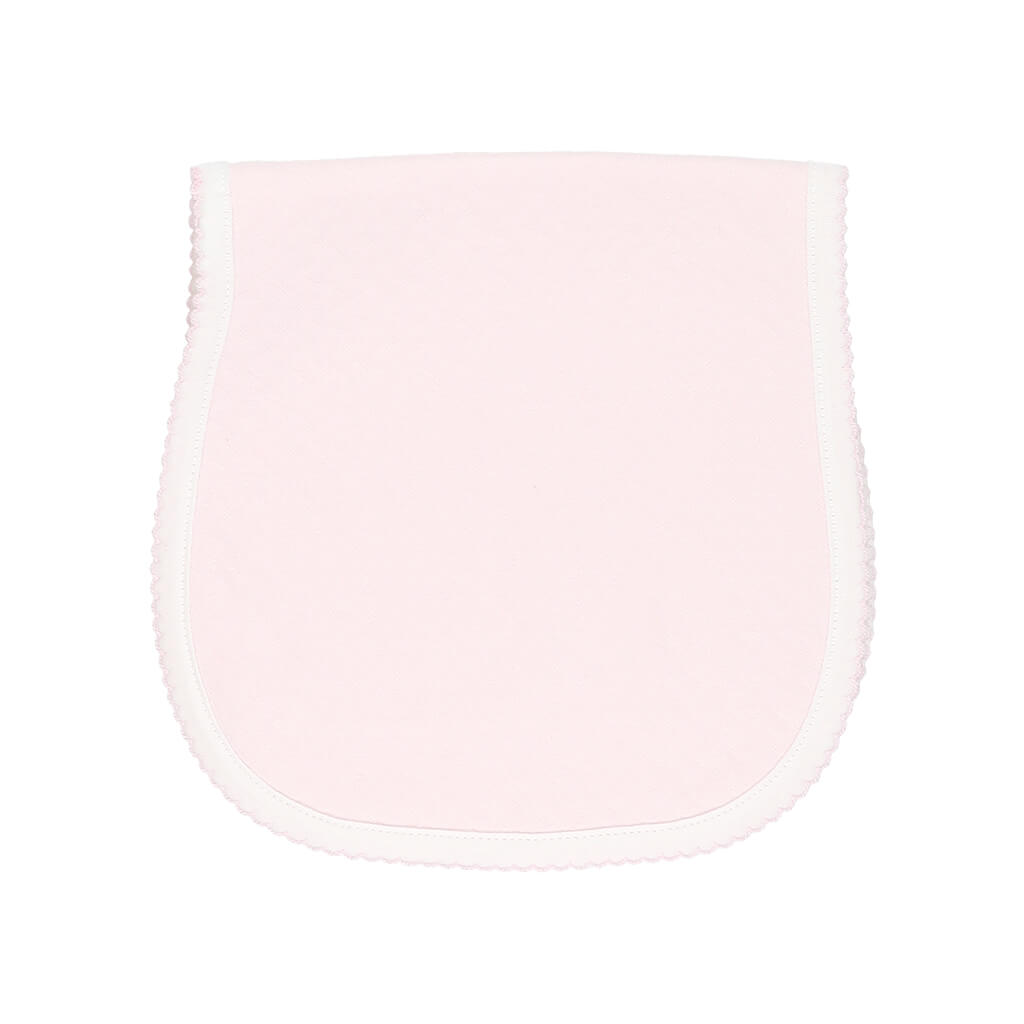 Pique Bone Large Burp Pad Pink