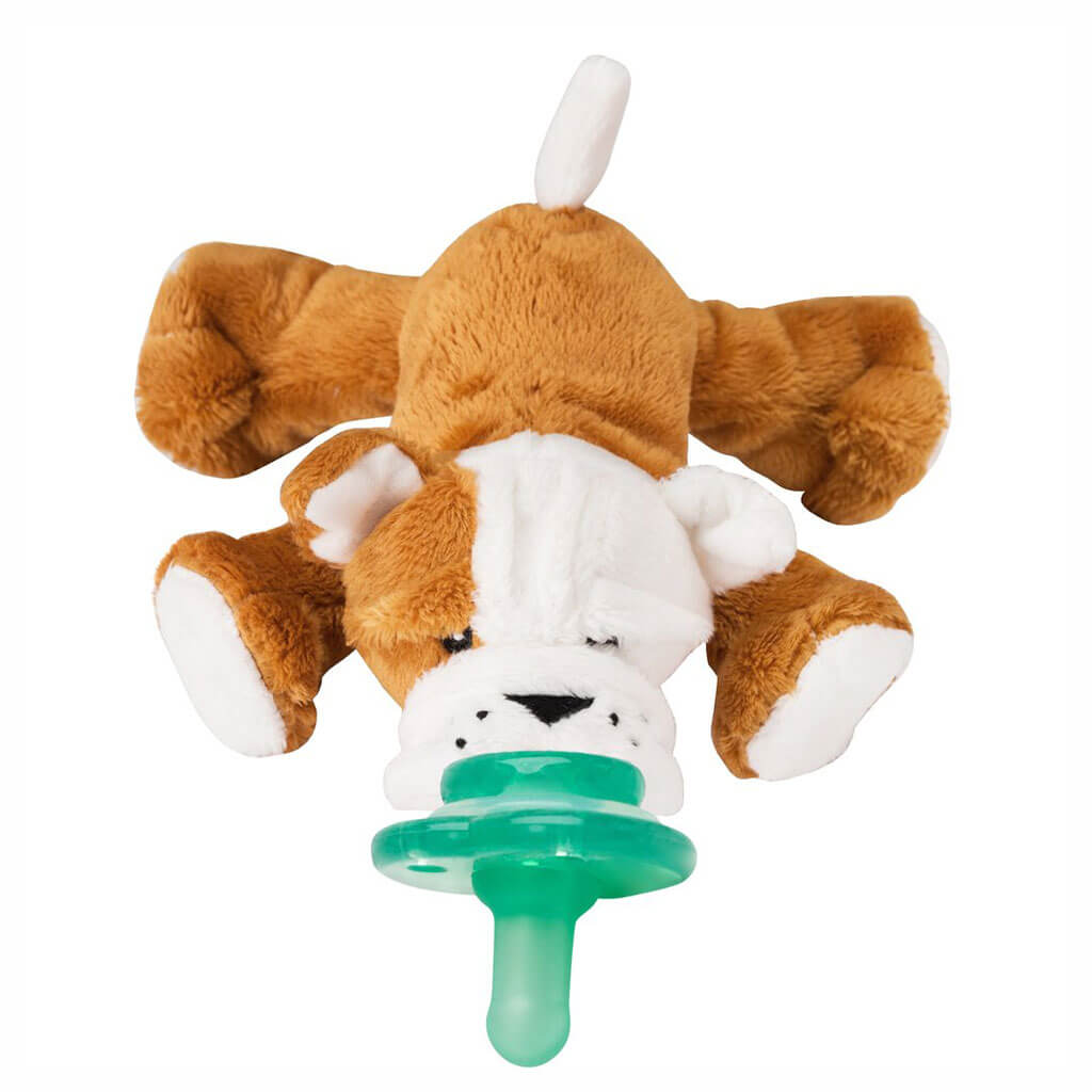 Paci Plushies Pacifier Holder Barkley Bulldog