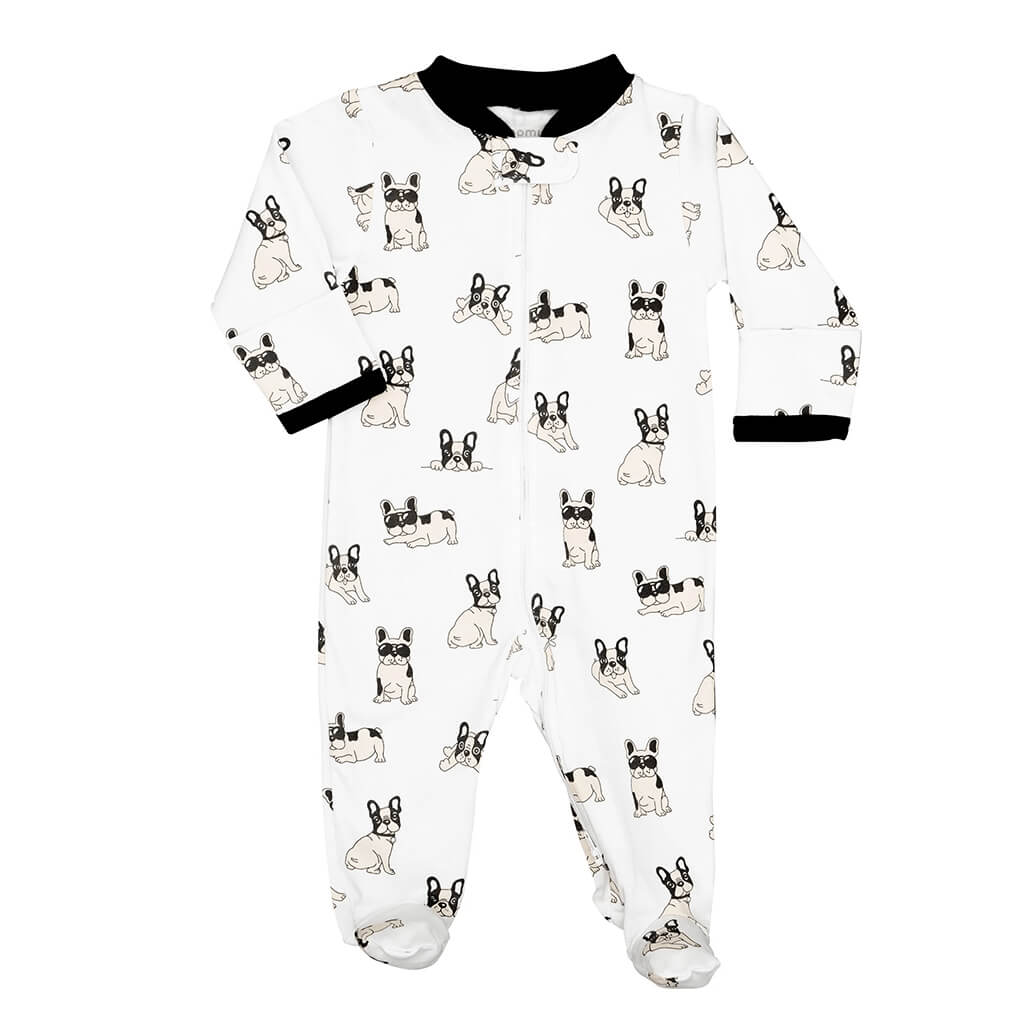 Noomie Zipper Footie French Bulldog