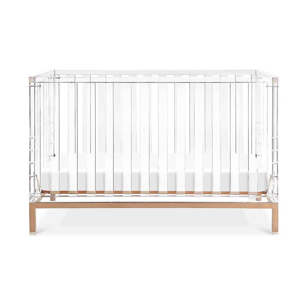 Nursery Works Luma Crib Acrylic Rose Gold