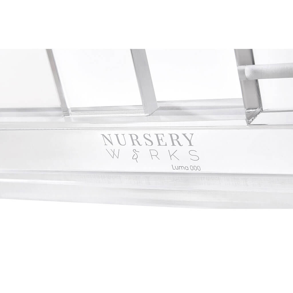 Nursery Works Luma Crib Acrylic Rose Gold