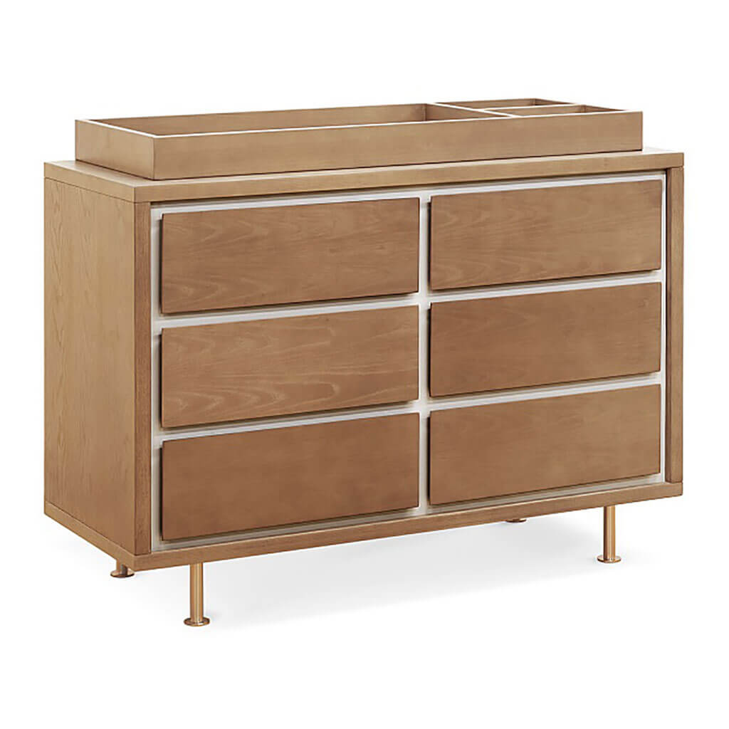 Nursery Works Novella 6 Drawer Dresser Stained Ash Ivory