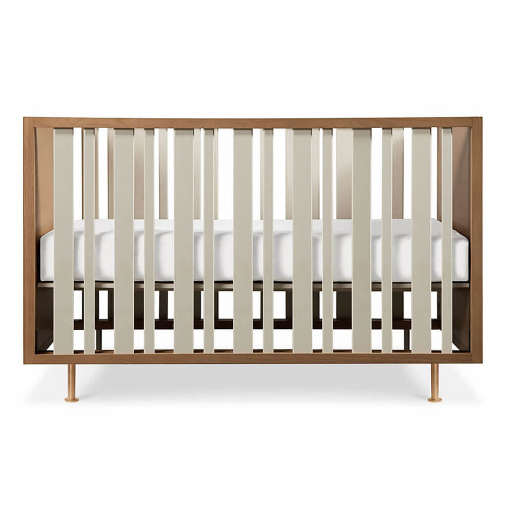 Nursery Works Novella Crib Stained Ash Ivory