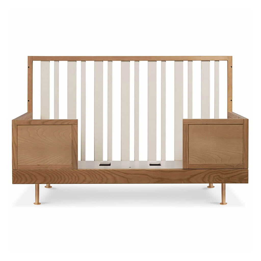 Nursery Works Novella Crib Stained Ash Ivory