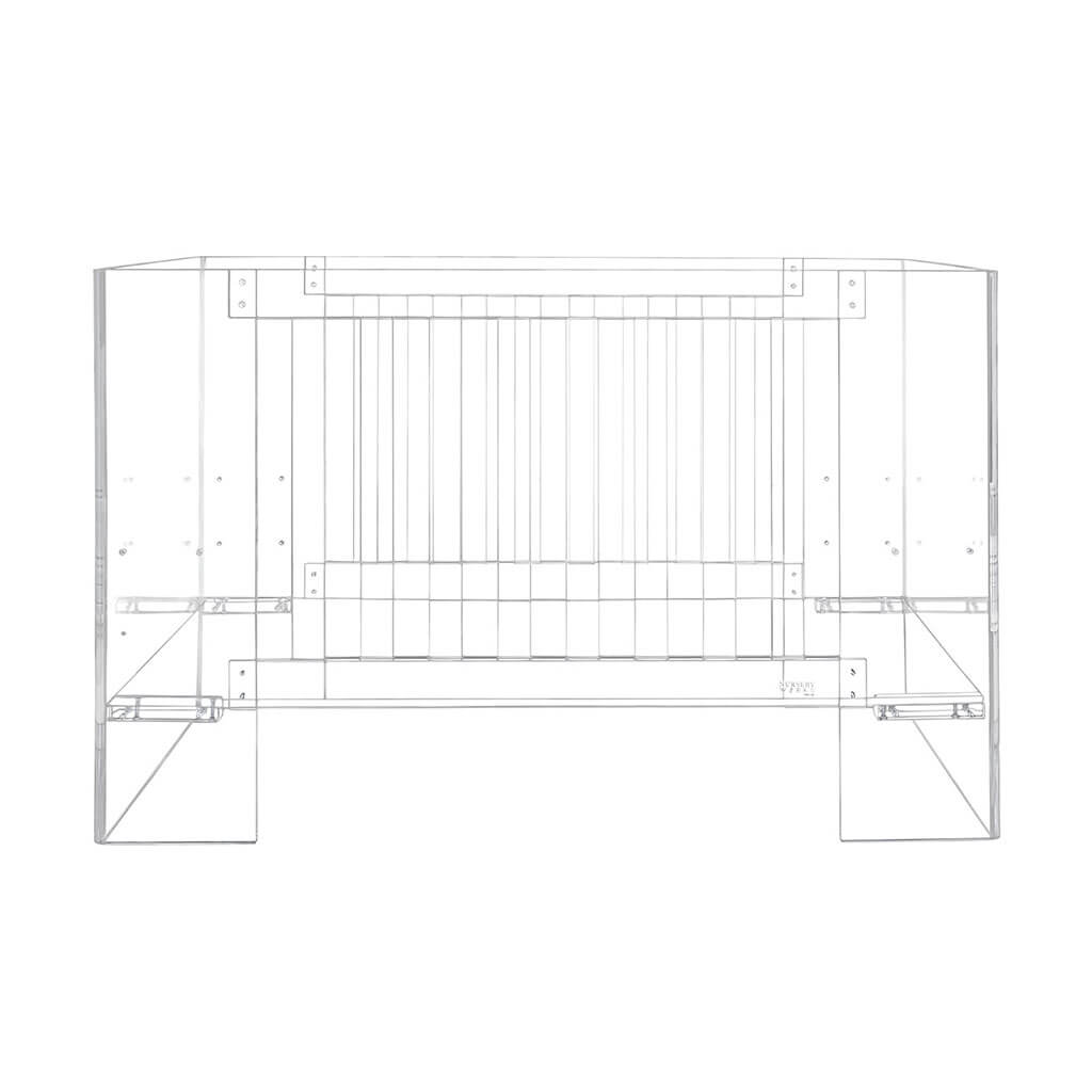 Nursery Works Vetro Acrylic Crib Clear