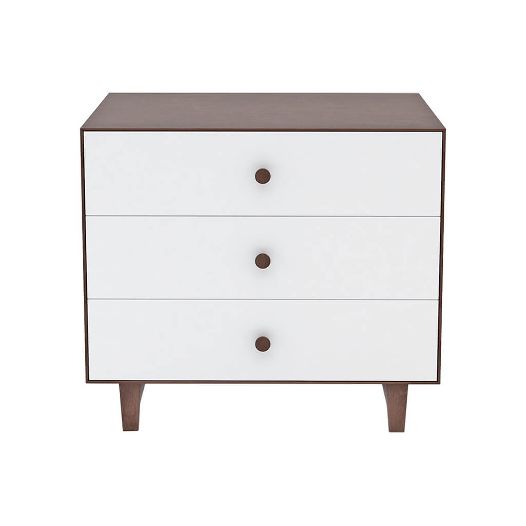 Rhea 3 Drawer Dresser White Walnut