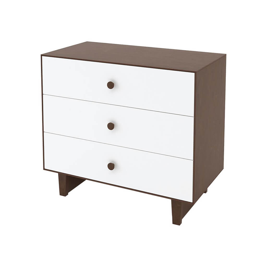 Rhea 3 Drawer Dresser White Walnut