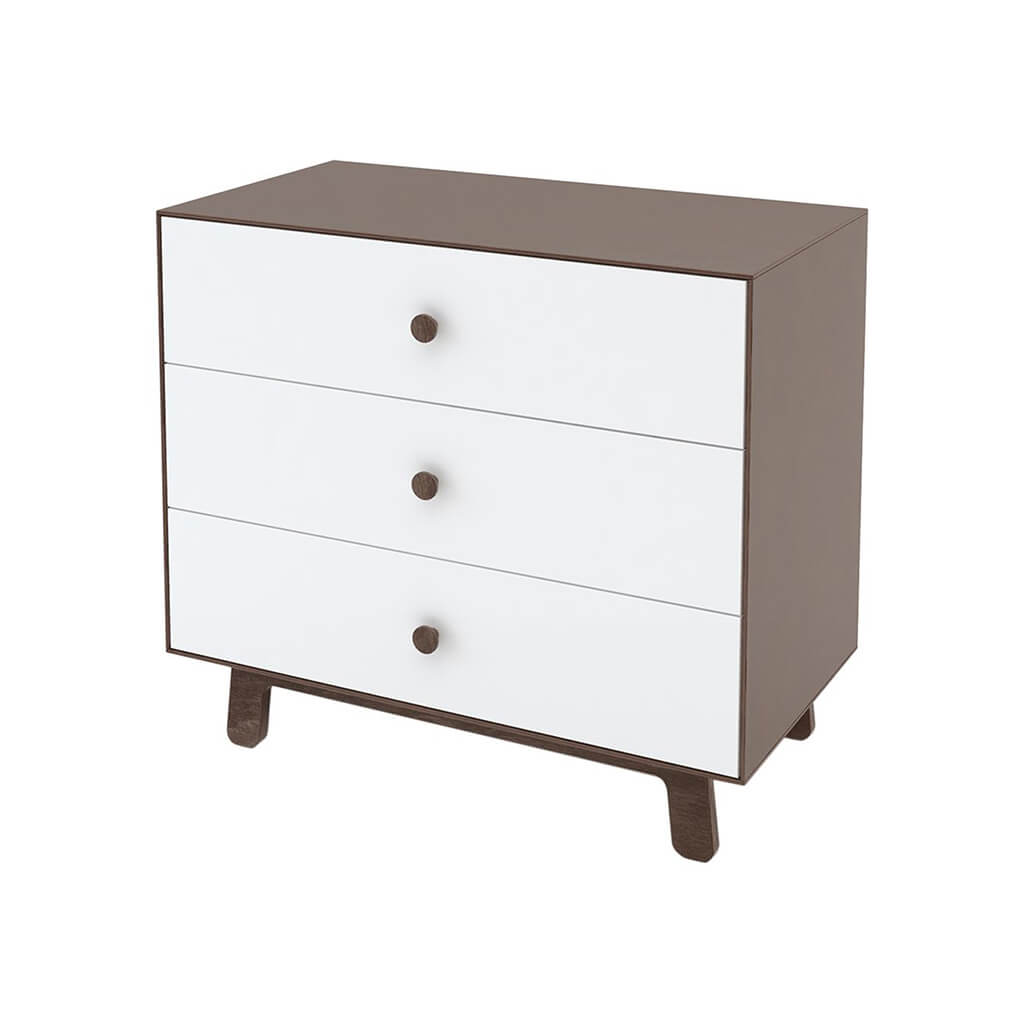 Sparrow 3 Drawer Dresser White Walnut