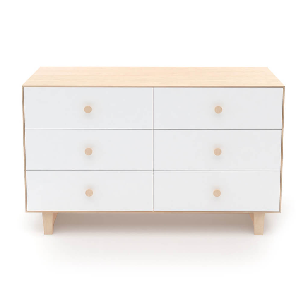 Rhea 6 Drawer Dresser White Birch