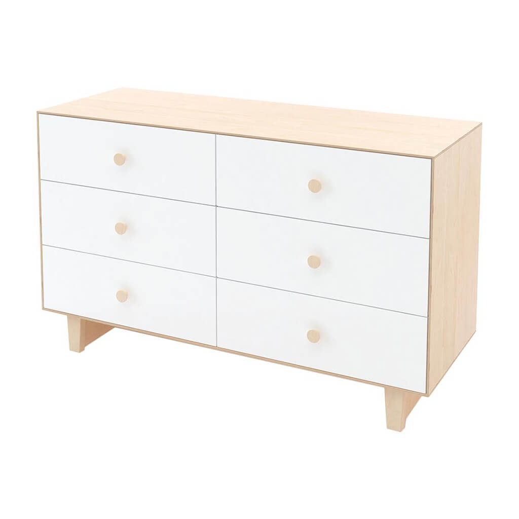 Rhea 6 Drawer Dresser White Birch