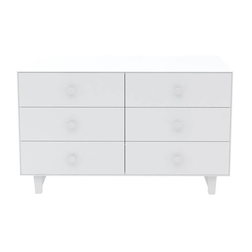 Rhea 6 Drawer Dresser White