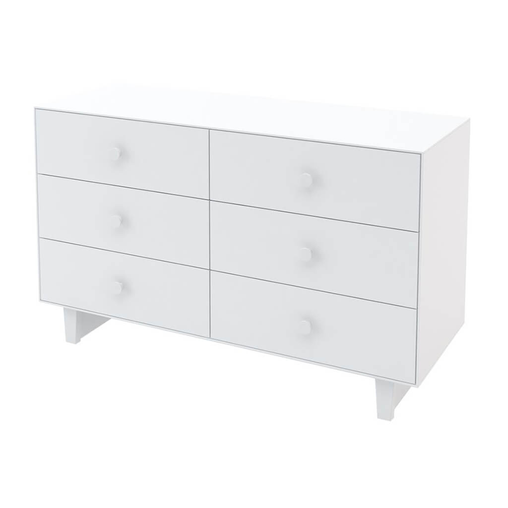 Rhea 6 Drawer Dresser White