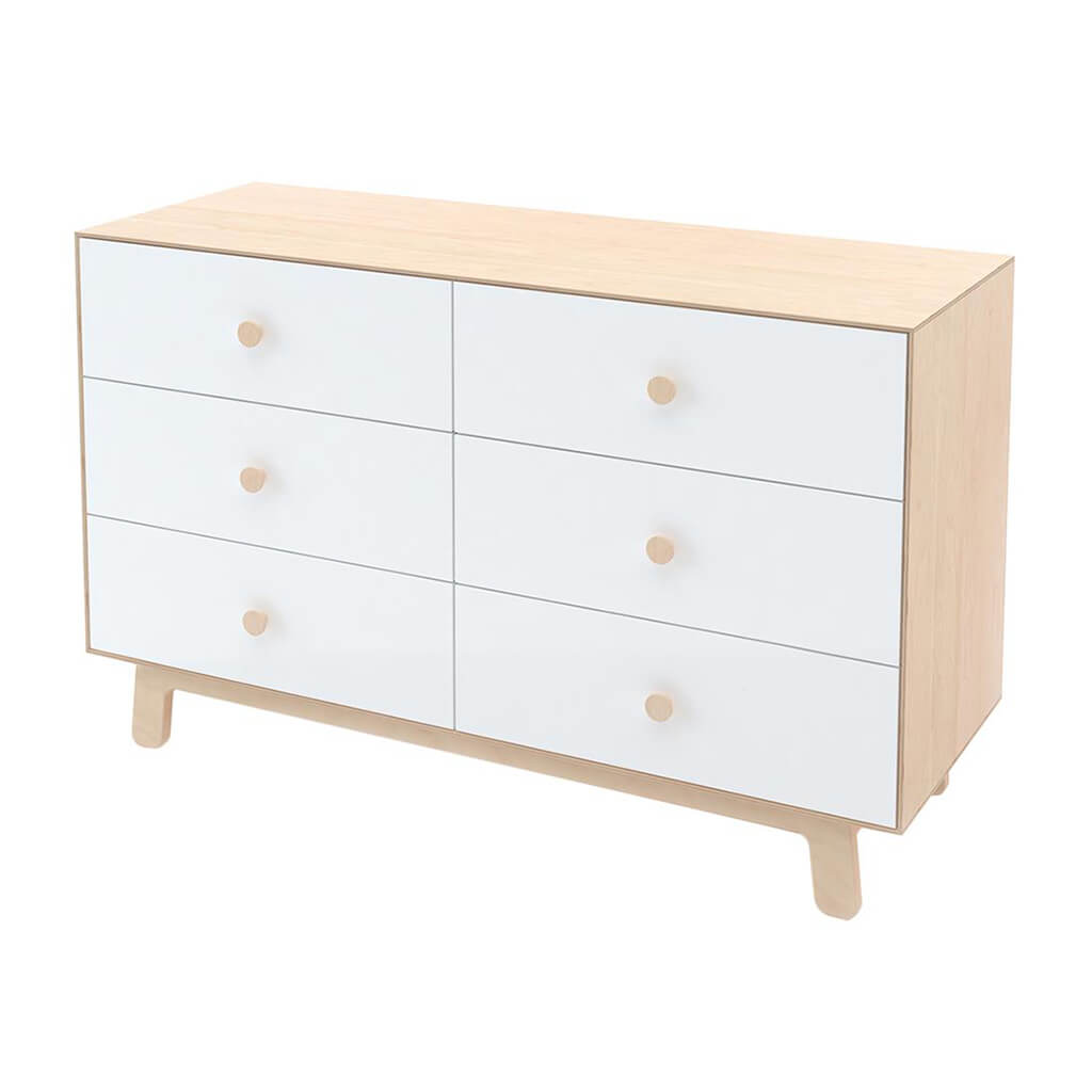 Sparrow 6 Drawer Dresser Birch White