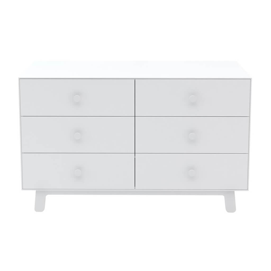 Sparrow 6 Drawer Dresser White