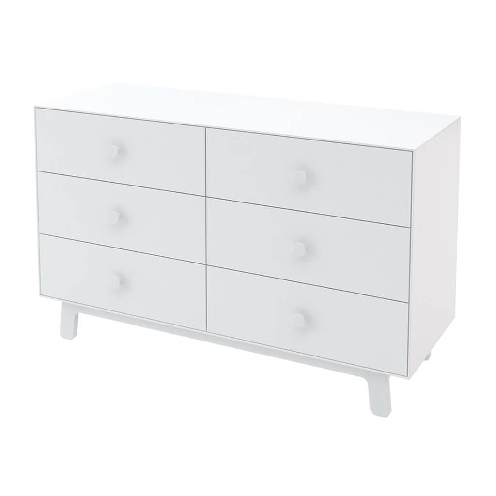 Sparrow 6 Drawer Dresser White