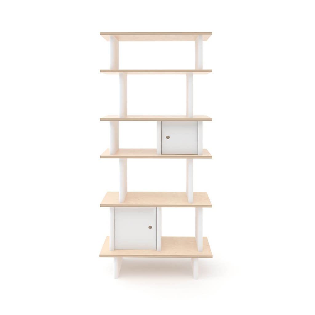 Vertical Mini Library White Birch