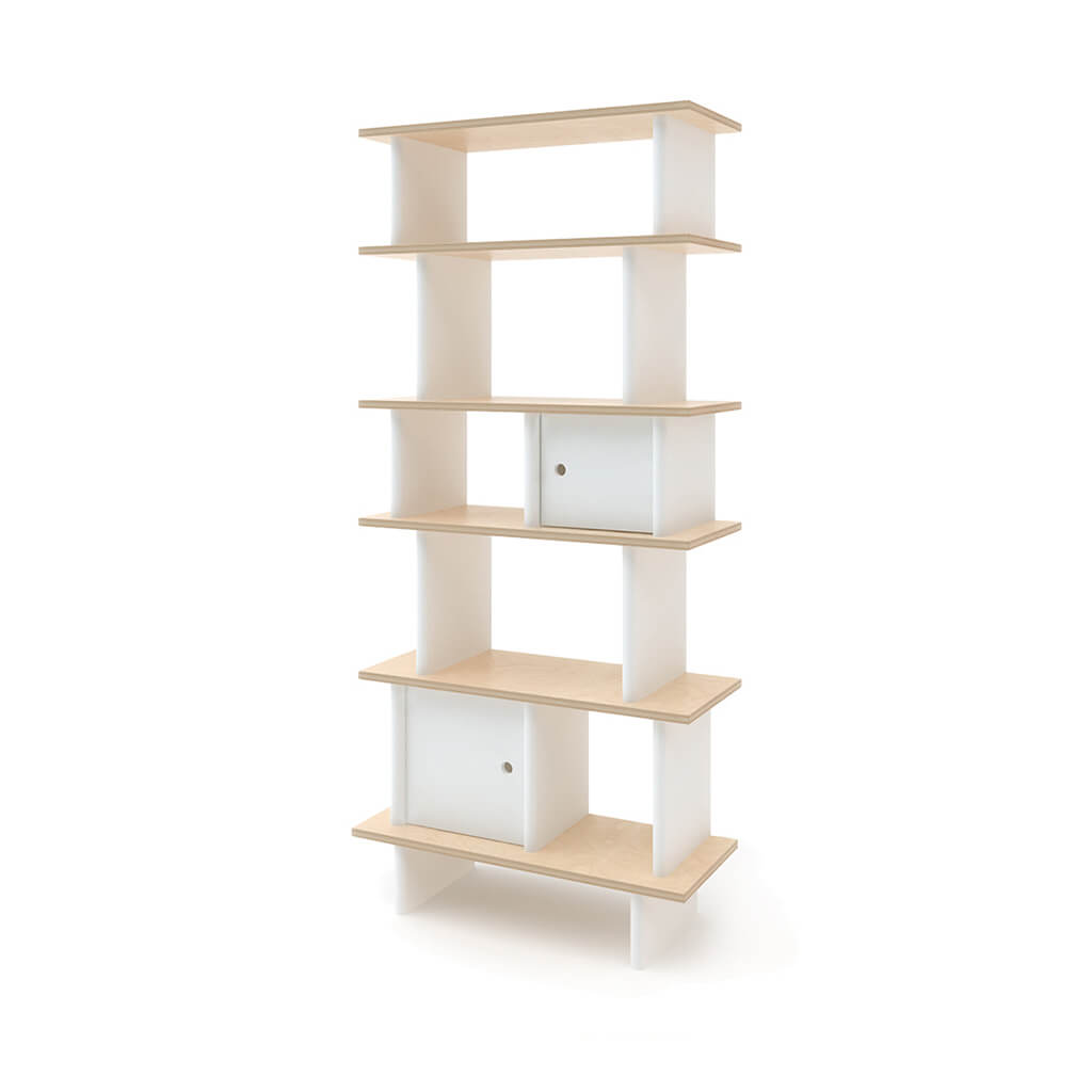 Vertical Mini Library White Birch