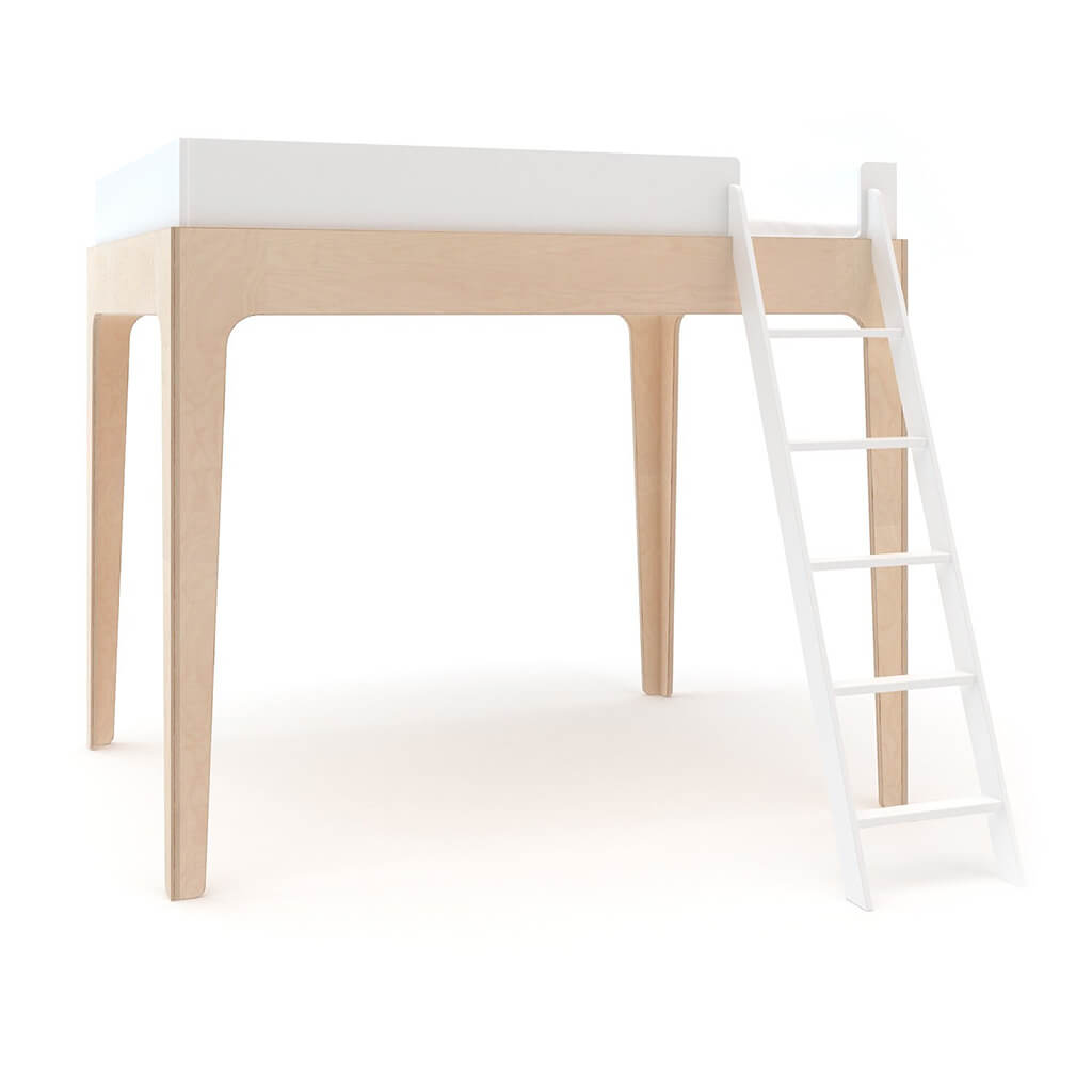 Perch Full Loft Bed White Birch