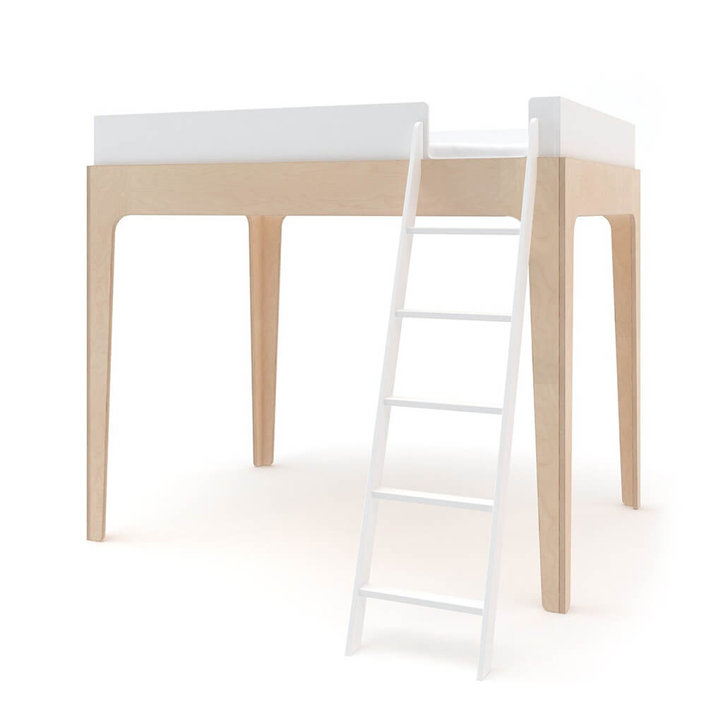 Perch Full Loft Bed White Birch