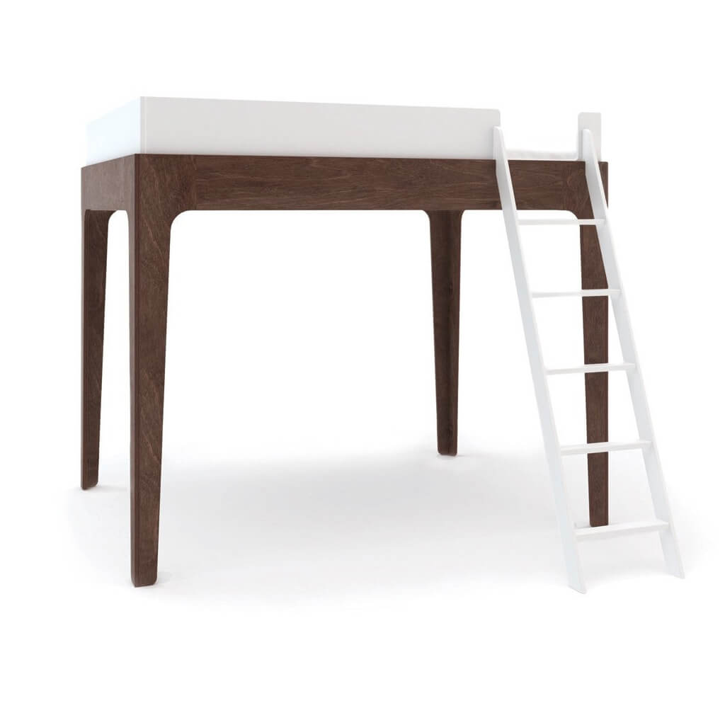 Perch Twin Loft Bed White Walnut