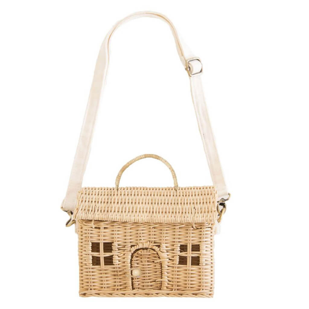 Olli Ella Rattan Casa Bag Straw