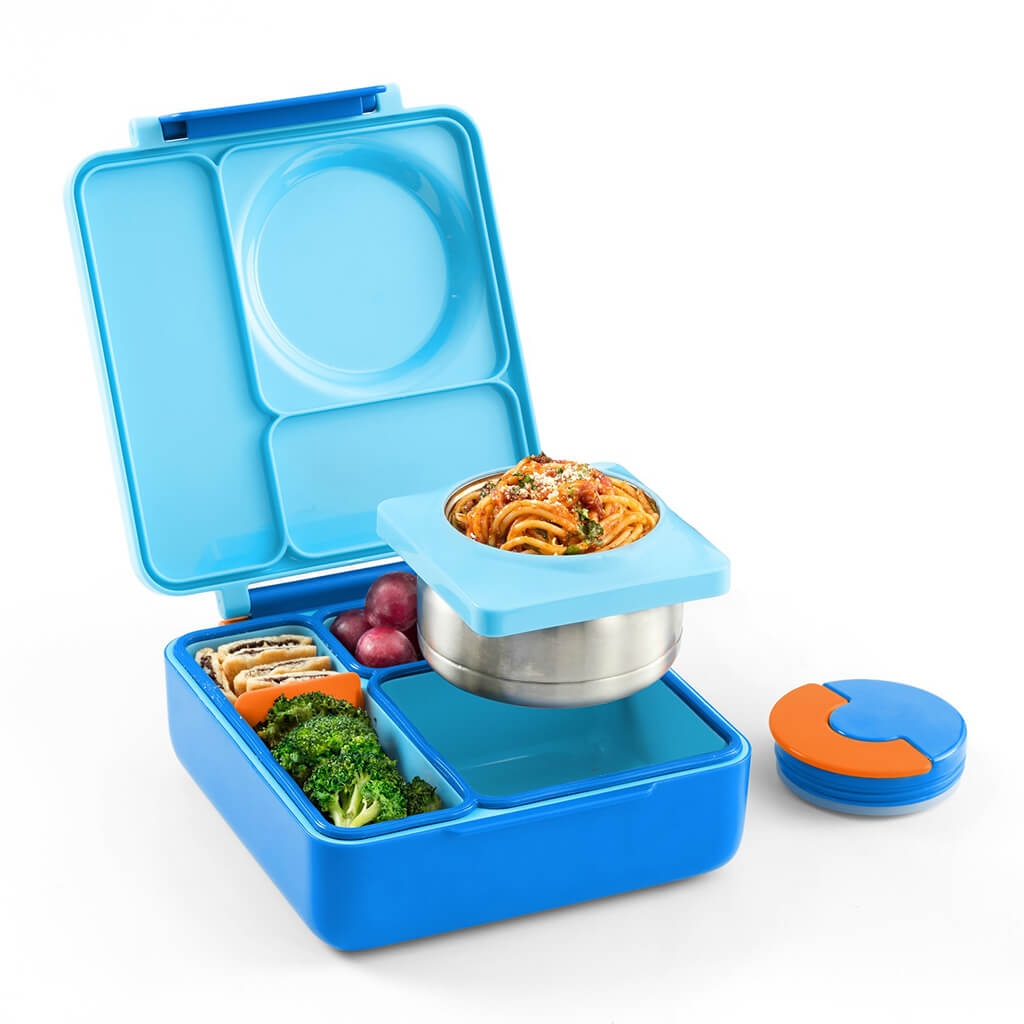 OmieBox Insulated Hot & Cold Bento Box Blue Sky