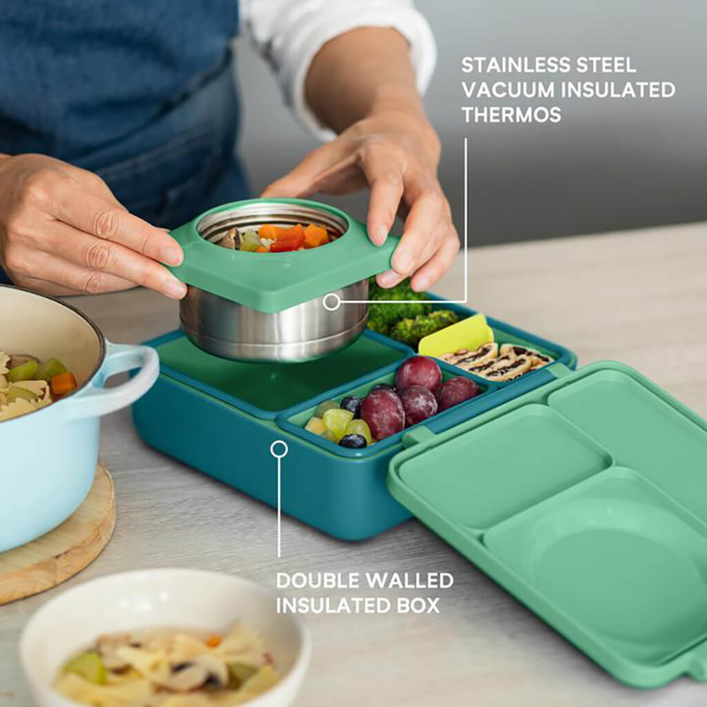 OmieBox Insulated Hot & Cold Bento Box Meadow