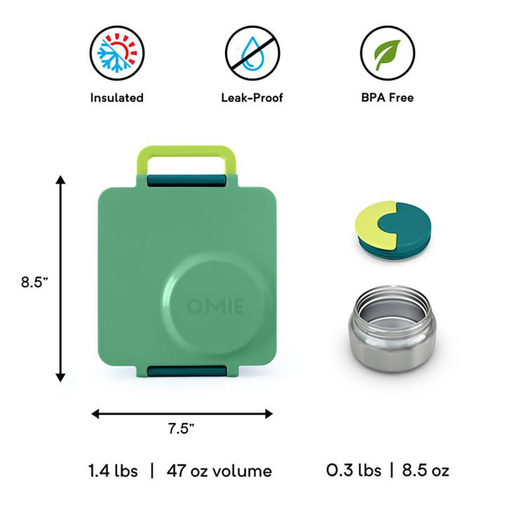 OmieBox Insulated Hot & Cold Bento Box Meadow