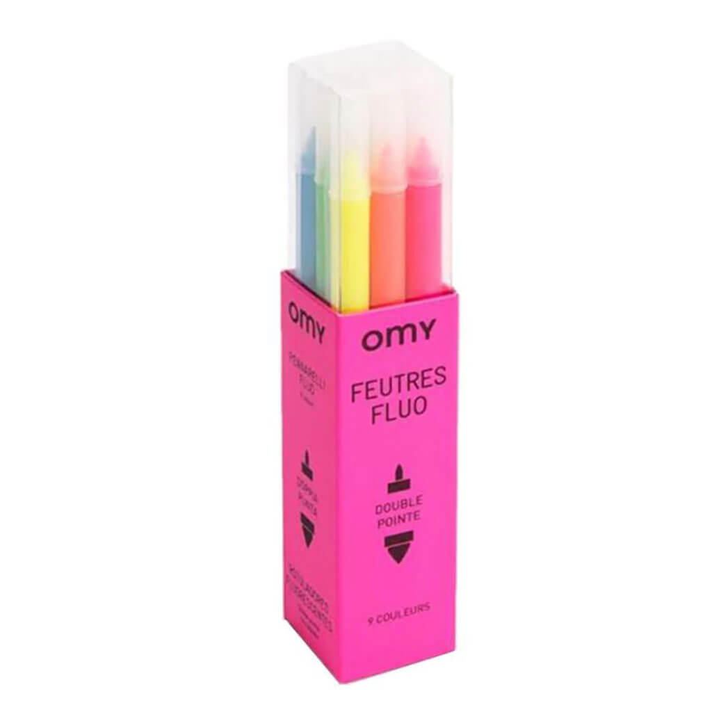 Omy Design 9 Piece Neon Markers