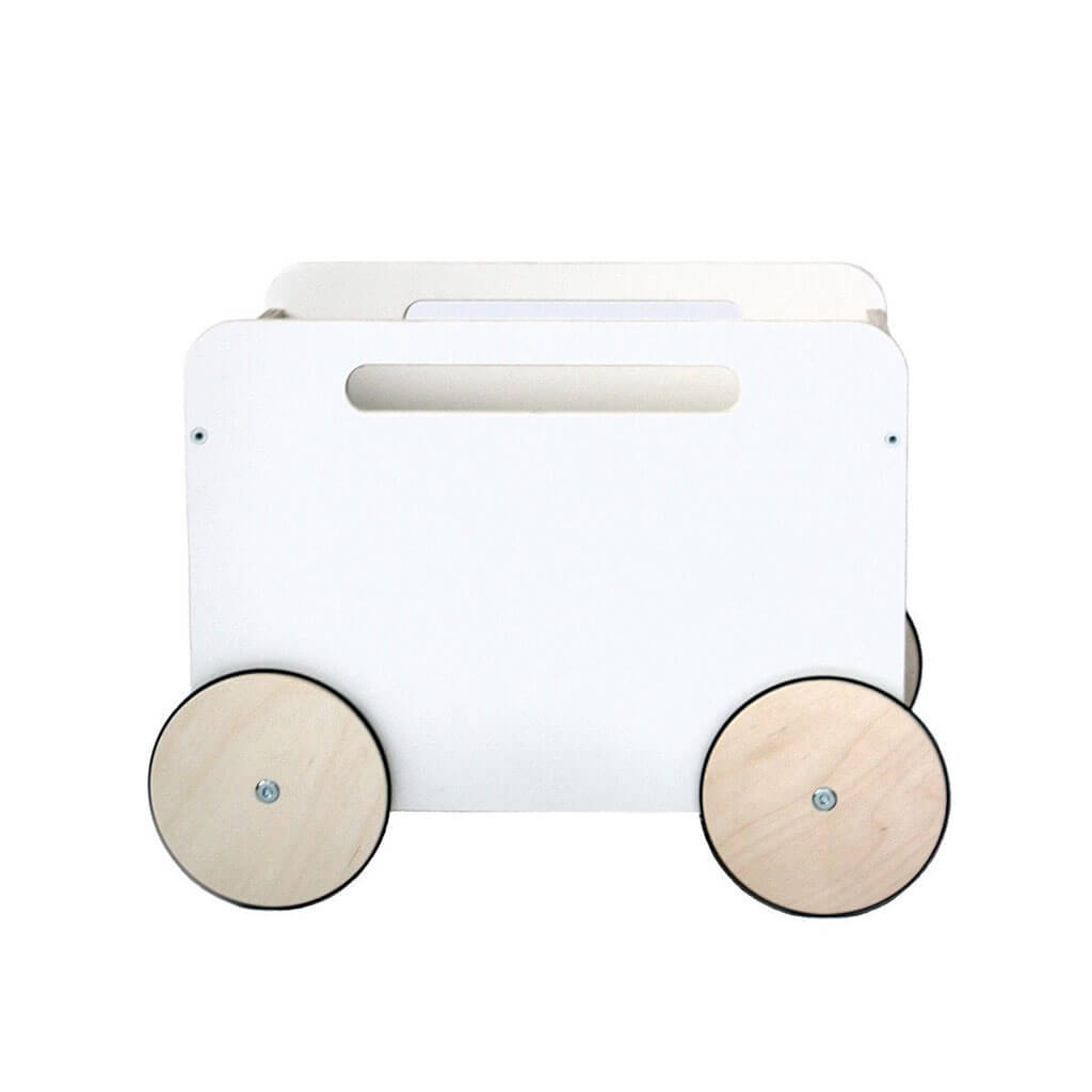 Toy Chest On Wheels White