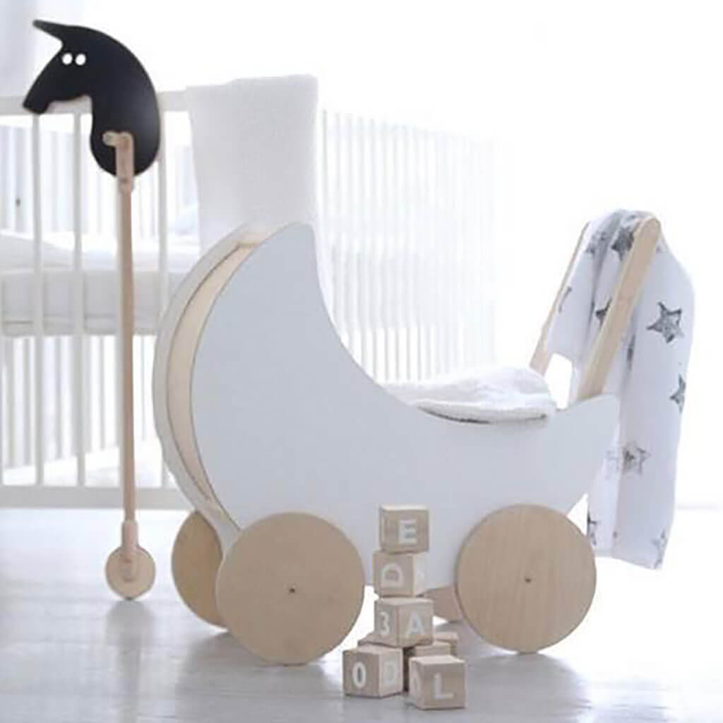 Toy Pram White